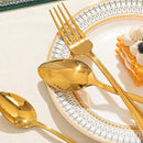KINGSTONE Gold Silverware Set, 60-piece 18/10 Stainless Steel Flatware Set Cutlery Set for 12, for Kitchen, Home, Wedding, Party, Mirror Polished and Dishwasher Safe, Featured Gifts by CozyNest Decor