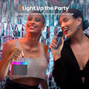 YLL Karaoke Machine for Adults Kids, Portable Bluetooth Karokee Speaker with 2 Wireless Microphones, Singing Karaoke Machine Built-in LED Lights for Birthday Gifts, Family Home Party(Space Gray) by TinyTreasures Baby Boutique