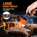 Digital Meat Thermometer for Grilling, Candy Thermometer Instant Read Food Thermometer Waterproof with Backlight for Cooking, Deep Fry, BBQ, Grill, Smoker and Roast (Orange) by TinyTreasures Baby Boutique