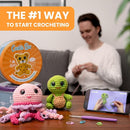 Cookie Box Crochet Kit for Beginners - Learn to Craft Amigurumi Stuffed Animals - Knitting Gift for Kids and Adults - Beginner-Friendly Yarn - Stitch-by-Stitch Video Tutorial - Bear Bruno by TinyTreasures Baby Boutique