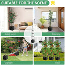 MQFORU Raised Garden Bed Planter Boxes with Trellis, 57" Self-Watering Tomato Planter Boxes with Trellis for Climbing Vegetable and Plants, Tomato Cage for Indoor Outdoor Use by GreenHaven Gardens