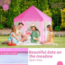 Sumbababy Princess Castle Tent for Girls Fairy Play Tents for Kids Hexagon Playhouse with Fairy Star Lights Toys for Children or Toddlers Indoor or Outdoor Games (Pink) by TinyTreasures Baby Boutique