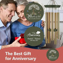 ASTARIN 20th Wind Chimes for Couple, Personalized Wind Chimes for Anniversary, Couple Gifts for Keepsake, Deep Tone Windchime Romantic Gift for Women Men by CozyNest Decor