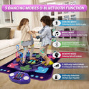 Dance Mat Toys for 3-12 Year Old Girls & Boys, Dance Mats with Light Up 8-Buttons & Wireless Bluetooth, Music Dance Toy with 5 Modes Game, Birthday Xmas Gifts for 3 4 5 6 7 8 9 10+ Year Old Girls Boys by TinyTreasures Baby Boutique
