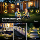 Hogni 6PK Solar Garden Lights, Ground Stake/Hang 2 in 1 Solar Sunflowers Outdoor Waterproof IP67, Outdoor Decor for Pathway Walkway Landscape Backyard Fence Decoration by GreenHaven Gardens