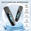 YLL Mini Karaoke Machine with 2 Wireless Microphones, TOP Kids Gifts for Girls Ages 3, 4, 5, 6, 7, 8, 9,10,11,12 +Year Old, 4-12 Years Old Birthday Toy Gift for Girls Boys Party (Black Blue) by TinyTreasures Baby Boutique