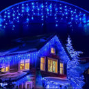 Led Christmas Lights Outdoor Christmas Decorations Hanging Lights 400LED 8 Modes 75 Drops, Waterproof Outdoor Indoor Fairy Christmas Lights for Party, Holiday, Wedding Decorations (Blue) by GreenHaven Gardens
