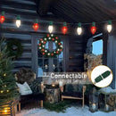 25ft C9 Red and White Christmas Lights,Waterproof C9 Christmas String Lights With 26 Red White bulbs,Commercial Christmas Lights Outdoor for Garden House Xmas Garland Christmas Tree Decorations by GreenHaven Gardens
