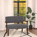 Accent Chair 2 Seat, Arm Chairs with Soft Seat and Armrests for Living Room, Love seat for Dining, Reading, and Waiting Rooms (Gray) by CozyNest Decor