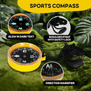 KON-TIKI 4-in-1 Kids Explorer Kit – 4x30 Binoculars with Compass, 20x–40x Handheld Microscope, 12x30 Telescope, Glow-in-The-Dark Compass – Outdoor Adventure & Nature Exploration Toy for Ages 4+ by TinyTreasures Baby Boutique