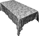 eZAKKA Halloween Table Cloth, Spider Webs Tablecloths Black Tablecloth Lace Fabric Table Cloths Spooky Cover for Rectangle Tables for Parties Gothic Halloween Home Decorations, 60x84 Inch by CozyNest Decor