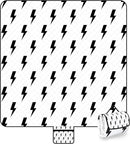 79''x79'' Extra Large Picnic Blankets, Waterproof Sandproof Foldable Outdoor Picnic Mat, Portable 3-Layer Fabric Beach Blanket for Camping, Park, Travel, Family Friends-Stylish Lightning Pattern by TinyTreasures Baby Boutique
