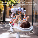TUMAMA 2 in 1 Spiral Car Seat Toys for Babies 6-12 Months, Arch Stroller Toys for Infant 0-12 Months Hanging Toys with Clip Bouncer Bassinet Activity Toy by TinyTreasures Baby Boutique