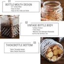 Large Glass Storage Jar, 60 FL OZ Glass Food Storage Containers with Bamboo Lid, Kitchen Containers Cereal Canisters Decorative Jar for Candy Snack Cookies Coffee Tea Nuts Airtight Glass Jars (Square)