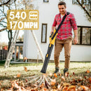 Cordless Leaf Blower 540CFM, Electric Blower with 6 Speed Mode, Powered Leaf Blowers for Lawn Care, Patio, Blowing Leaves (No Battery) by GreenHaven Gardens