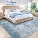 Area Rugs 5x7 Living Room: Washable Rug Modern Abstract Large Rugs Soft Non Slip Neutral Rug Stain Resistant Indoor Carpet for Bedroom Kitchen Dining Room Table Nursery Home Office Rugs(Blue,5'x7') by TinyTreasures Baby Boutique