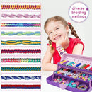 Friendship Bracelet Making Kit with Storage Box,DIY String Bracelet Arts and Craft for Girls Aged 8-12,Kids' Travel Activity Toy Set,Easter Birthday Gifts for Ages 6 7 8 9 10 11 12 Year Old Purple by TinyTreasures Baby Boutique