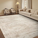 Lofus 5x7 Area Rug for Living Room,Beige Washable Area Rugs with Non-Slip Backing,Soft Neutral Carpets for Bedroom Dining Room Home Office Indoor Nursery by TinyTreasures Baby Boutique