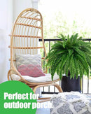 GYERB Large Fake Boston Ferns, 88 Branches Artificial Ferns, Faux Fern Plants for Home, Office, Garden Indoor Outdoor Decoration(48 inch,1pack) by GreenHaven Gardens
