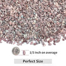 2LB Succulent and Cactus Gravel Pebbles, 1/5 Inch Natural Decorative Polished Stones, River Rocks for Vases Gardening Indoor and Outdoor Decorative Rocks, Red by CozyNest Decor