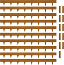 KOL Weather Resistant Steel Flexible Garden Lawn Edging, 10-Pack Pre-Rusted Metal Landscape Edging Strips - Heavy Duty Hammer-in Border with 11 Clips - 16-Gauge - 40" L x 4.5" H (33FT Total Length) by GreenHaven Gardens