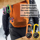 12 Pcs Mini Compass Keychain for Kids Bulk, Small Pocket Magnetic Compass Survival Hiking for Outdoor Survival Camping Party Backpacking Accessory by TinyTreasures Baby Boutique