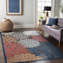 Beverly Rug Outdoor Rug 8x10 Modern Floral Tropical Area Rugs for Indoor and Outdoor Patio Easy to Clean Non Shedding Living Room Porch Garden Washable Outside Carpet (8 x 10 Brown) by CozyNest Decor