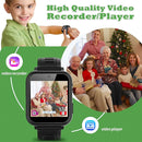 Smart Watch for Kids 4-12 Years Boys Girls,Smartwatch,Aluminum Case with Pink Sport Band,24 Games Camera Voice Music Video Player Recorder,Pedometer Flashlight, Birthday (Black) by TinyTreasures Baby Boutique
