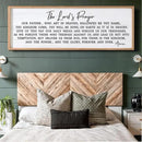Our Father Prayer Bible Verse Framed Wall Art, 40''×15'' Rustic Religious Christian Lords Prayer Sign for God Jesus Christ Prayer, Horizontal Holy Inspirational Catholic Scripture Decor by CozyNest Decor