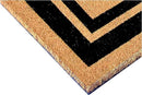 Calloway Mills 152963672U Black Border 36" x 72" Monogram Doormat Letter (U) by CozyNest Decor