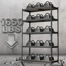 WORKPRO 5-Tier Steel Shelving Unit-Black, 35-3/10”W x 17-1/2”D x 72”H, Adjustable Storage Rack, Heavy Duty Shelf with MDF Board, 1650 lbs Load Capacity (Total) for Garage, Basement, Warehouse, Kitchen by GreenHaven Gardens