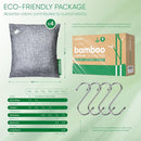 Activated Charcoal Odor Absorber, Odor Eliminator for Strong Odor,Bamboo Charcoal Air Purifying Bags for Home Car Closet Pet, Smoke Room Deodorizer (4 x 500g Large, Unscented) by CozyNest Decor