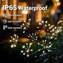 Solar Garden Decor Lights Outdoor, Solar Powered Lights Waterproof for Yard Patio Porch Flowerbed, Fairy Gardening Supplies Gifts Firwork(6 Pack Warm White) by GreenHaven Gardens