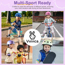 Vvinca Kids Toddlers Bike Helmet Adjustable for Ages 3-5-8 Years, Knee Pads and Elbow Pads Set Wrist Guard Sports Protective Gear Set for Roller Skate Bicycle Skateboard Scooter Girl Boy Birthday Gift by TinyTreasures Baby Boutique