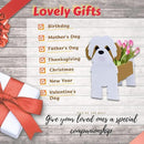 Brown Shih Tzu Dog Planter Plant Pots,Cute Garden Dog Flower Planter,Dog Planters Birthday Gifts for Women,Office,Indoor/Outdoor Decor（9.45in*8.98 * 13.5in） by GreenHaven Gardens