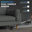 Cordless Vacuum Cleaner, Powerful Battery Vacuum Cleaner Cordless with LED Touch Screen & 2 Speeds, Lightweight Stick Vacuum Cleaners for Home, Pet Hair & Hardwood Floor,Silver by CozyNest Decor