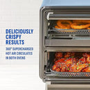 PowerXL SmartSynx Dual Door Oven, 8 Quick-Touch Cooking Presets including Air Fry, Toast, Bake, Broil, Reheat and More, Cook 2 Different Foods at the Same Time, Large Capacity & Adjustable Temperature by CozyNest Decor