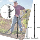 77'' Bow Rake ，17 Tines Metal Head Rakes with Stainless Steel Handle，Heavy Duty Garden Rake for Loosening Soil Gathering Leaf Leveling Lawn Farming Land Management Yarn Thatch Rake by GreenHaven Gardens