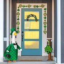 St Patrick's Green Plaid Goose Outfit Lawn Porch Goose Clothes 23 Inch St Patricks Day Outdoor Patio Yard Lawn Art Decoration by GreenHaven Gardens