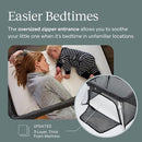 Guava Family Travel Crib includes Lightweight Backpack Design | Certified Baby Safe Portable Crib | Folding Play Yard, Comfy Mattress for Babies, Toddlers | Compact Baby Travel Bed by TinyTreasures Baby Boutique