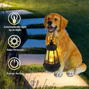 Afirst Solar Dog Statue Garden Decor, Outdoor Statue Decor with Solar Lantern Lovely Golden Retriever Figurine Patio Lawn Yard Art Ornaments Housewarming Gift by GreenHaven Gardens