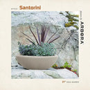 ARBORA 26" Santorini Bowl Polyresin Indoor and Outdoor Planter with Classic Cream Finish - Durable, Weatherproof, Lightweight, Large Plant Pot for Patio, Garden, Deck, Entryway by GreenHaven Gardens