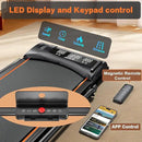 7.8MPH Incline Treadmill for Home, Walking Pad with Handle Bar, Under Desk Compact Treadmill with 350 Lbs Capacity, LED Display & APP, Remote Control, 3.0HP by CozyNest Decor