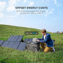OUKITEL 5120Wh Large Capacity Solar Generator,Portable Power Station P5000 Pro With 400W Solar Panel, 5x3600W AC Output (5000W Surge),1000W MPPT Solar for Emergency, Home Backup, RV, Camping