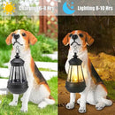 Solar Dog Statue Outdoor Decor - Beagle Dog Statue With Solar Lights for Patio, Lawn & Garden, Housewarming Gift by CozyNest Decor