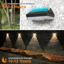 Ellasay Solar Fence Lights Outdoor: IP65 Waterproof RGB Solar Powered with 10 Lighting Modes - Led Lens Wall Decor for Garden Deck Patio Backyard Balcony 12 Pack by GreenHaven Gardens