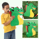 WERNNSAI Dragon Piñata - Dinosaur Party Supplies Dino Piñata Bundle with Blindfold and Stick for Boys Kids Dragon Theme Birthday Party Game Decorations (15.5" x 10" x 3") by TinyTreasures Baby Boutique