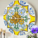 The Gears Clock Wall Clock Italy Collection with Moving Gears (Minori, 24 inch Round) by CozyNest Decor