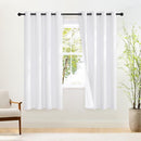 NICETOWN White Black Out Curtains 72 inch Long, Grommet Full Blackout Thermal Insualted Window Treatments for Bedroom, 2 Panels, W52 x L72 by TinyTreasures Baby Boutique