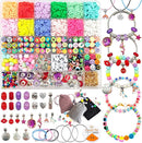 leitait Girls Toys Bracelet Making Kit - 3000pcs Charm Jewelry Making Kit Supplies,Easter Basket Stuffers,Unicorn/Mermaid Crafts Birthday Christmas Gifts for Girls Ages 5 6 7 8 9 10 11 12 Years Old by TinyTreasures Baby Boutique